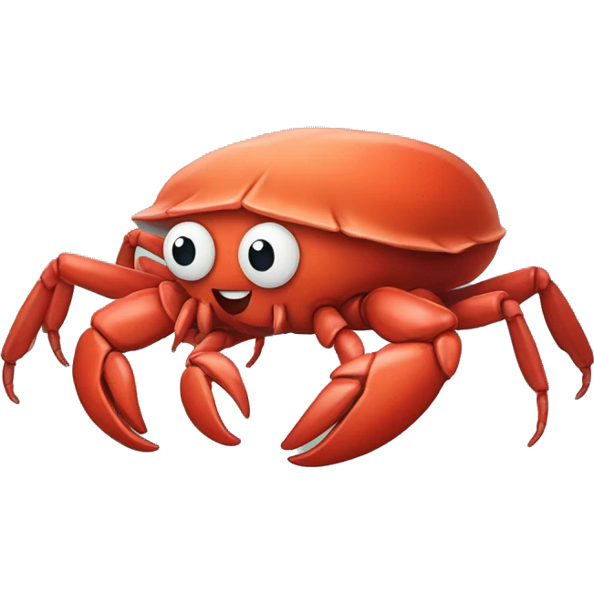 Krab met feesthoedje emoji