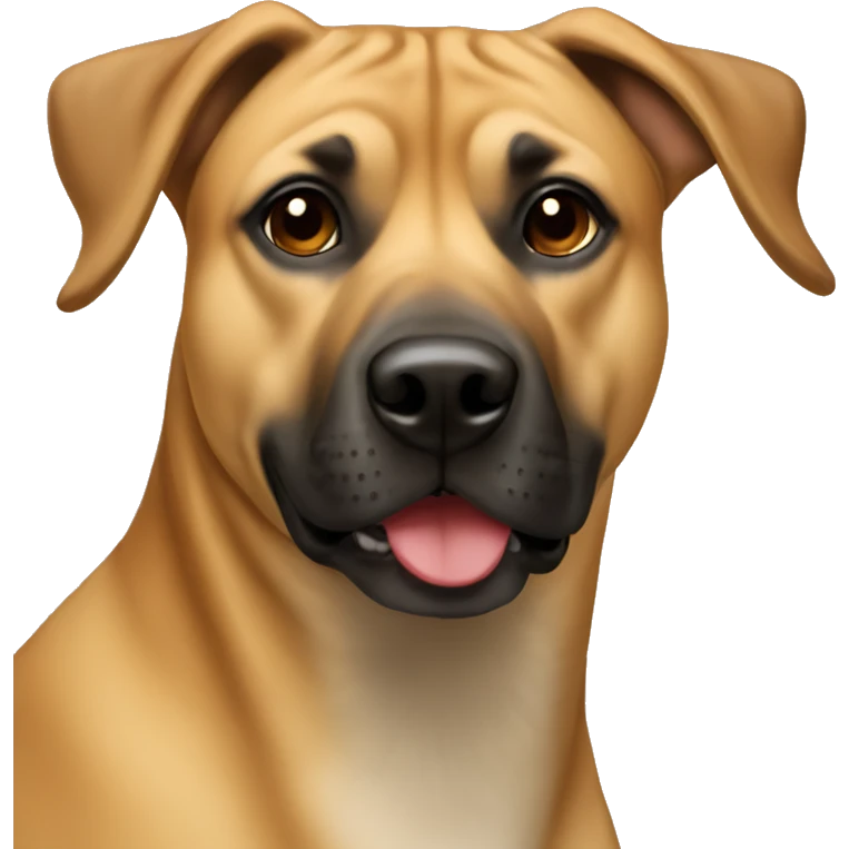 Black mouth cur dog emoji