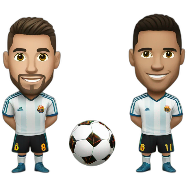 Ronaldo et Messi emoji