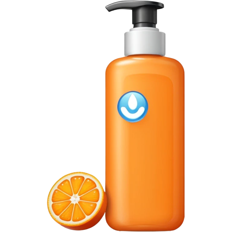 Orange-colored tube lotion emoji
