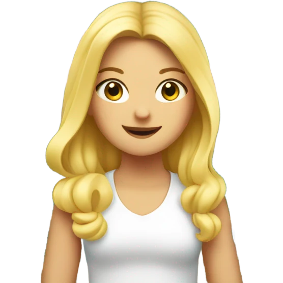 Blonde girl in Italy  emoji