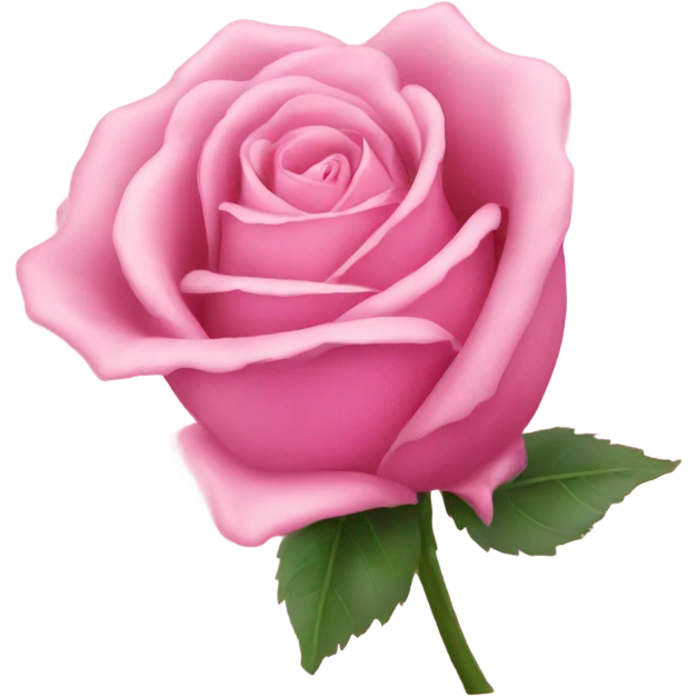 a single pink rose emoji