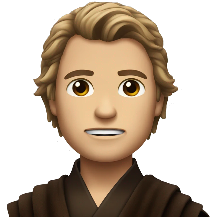 Anakin Skywalker in revenge of the Sith with his scar emoji