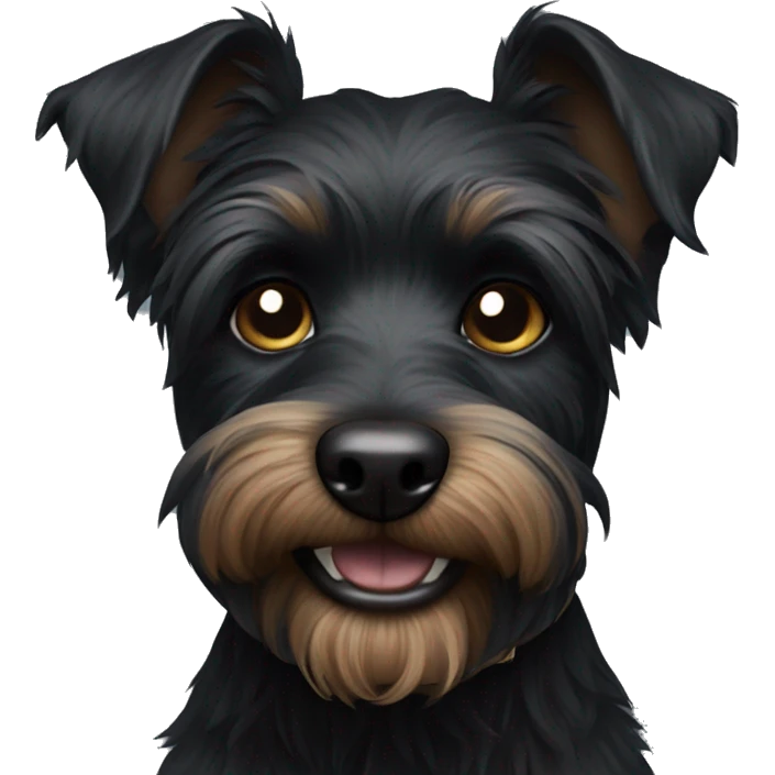 black terrier dog emoji