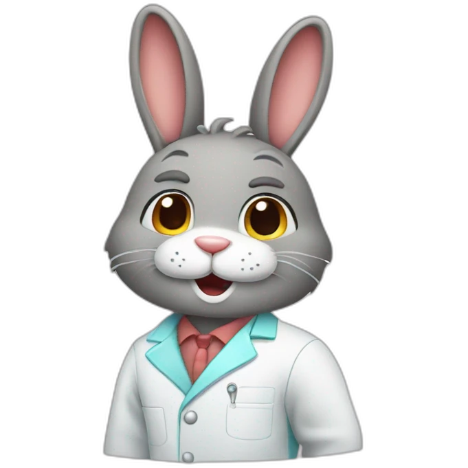 A dentist bunny emoji