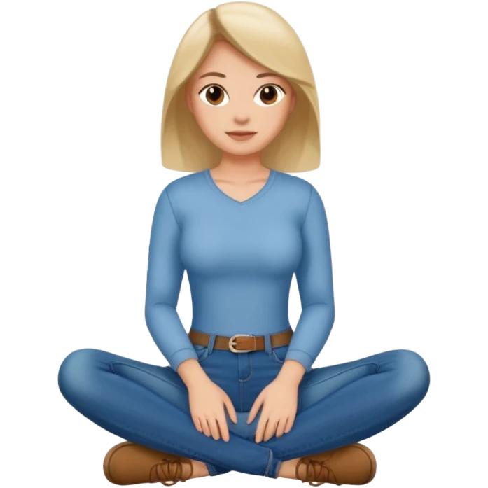 Naked woman spread legs emoji