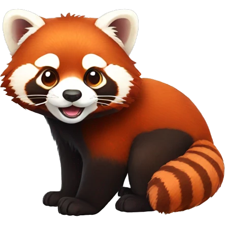 Full body red panda emoji