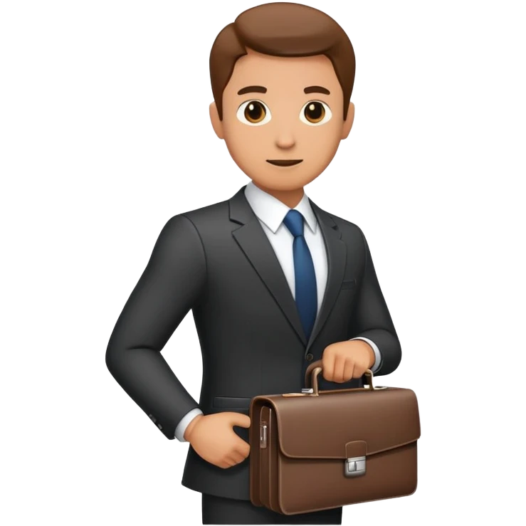 businessman in a suit with briefcase emoji