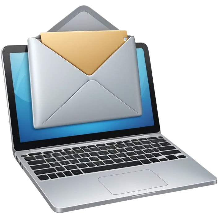 envelope digital laptop emoji