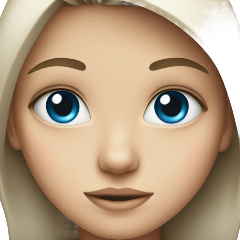 blue eyed girl emoji
