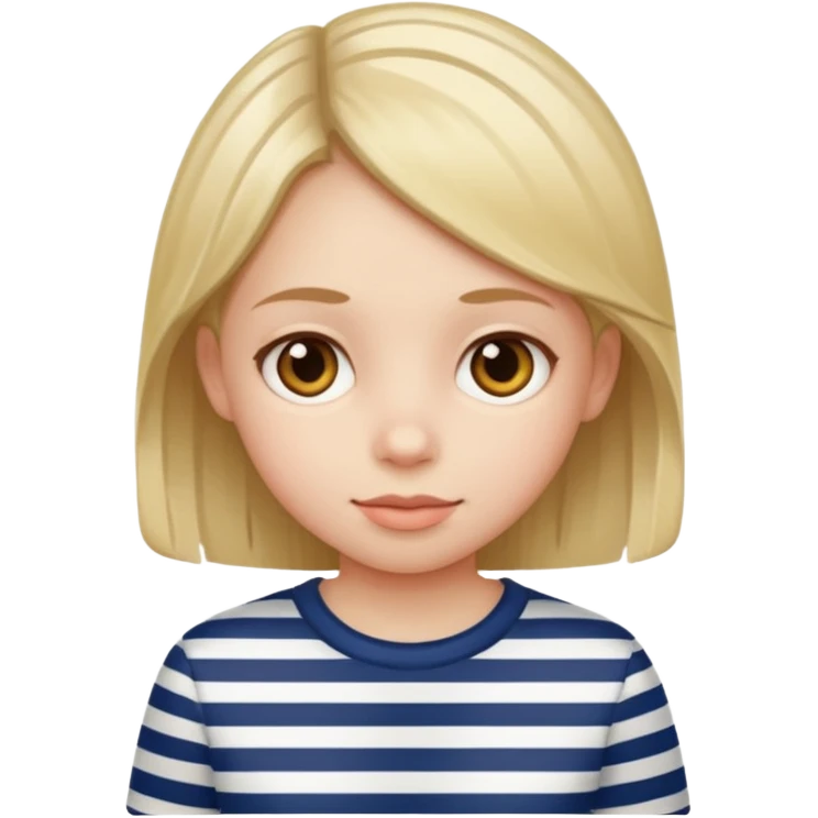 GIRL KID IN STRIPES emoji