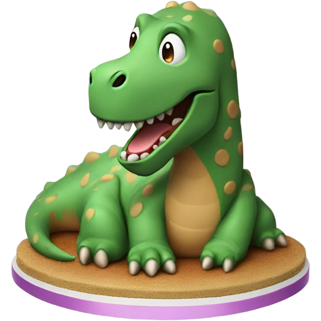 Dinosaur cake  emoji