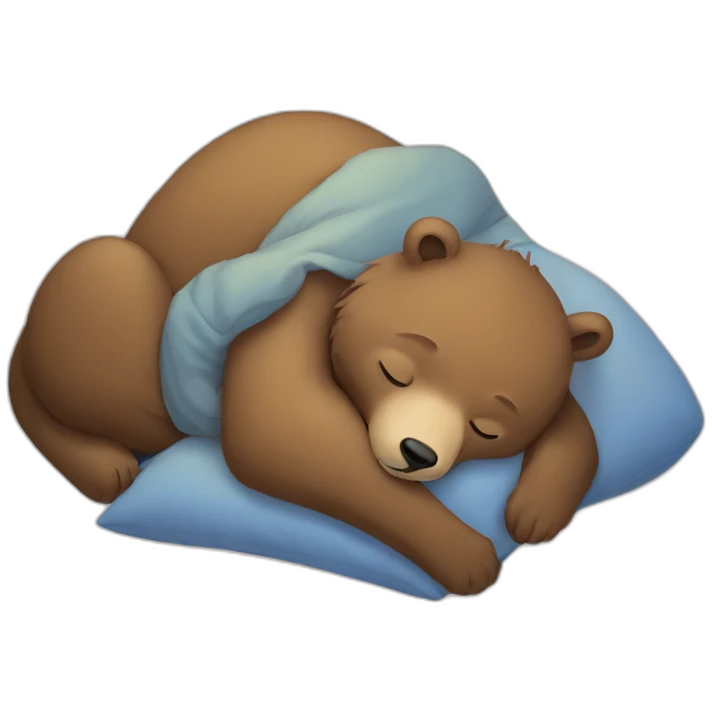 Sleeping bear emoji