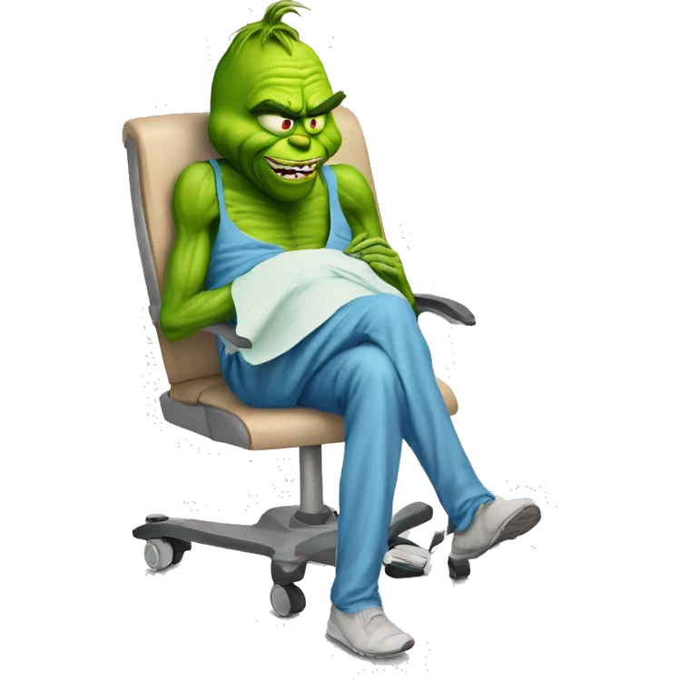 knee surgery (the grinch) emoji