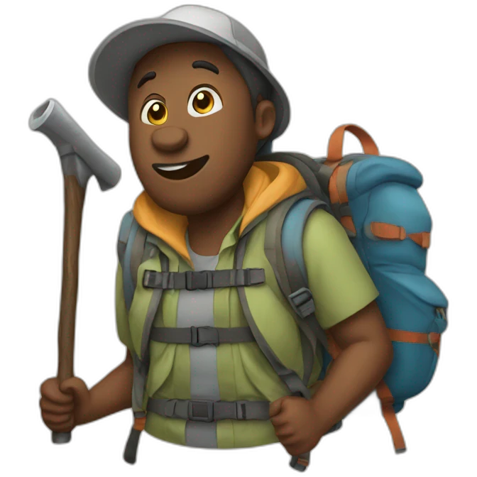 Hiking emoji