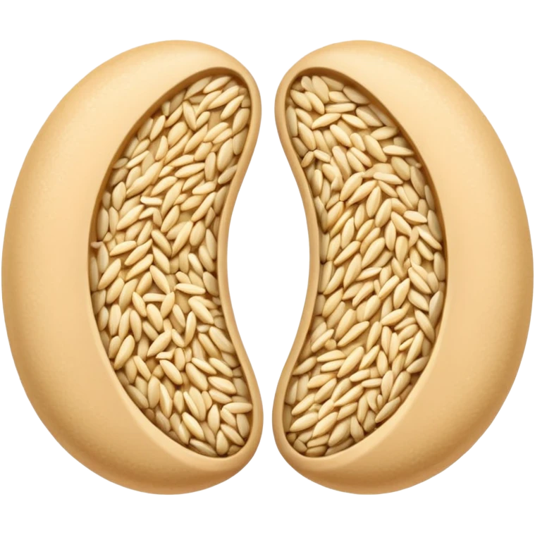 two sesame seeds emoji