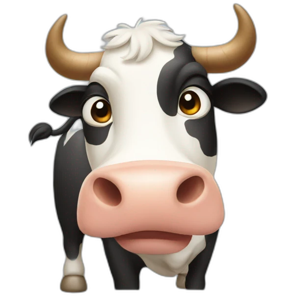 Cow asking "Are you sure?" emoji
