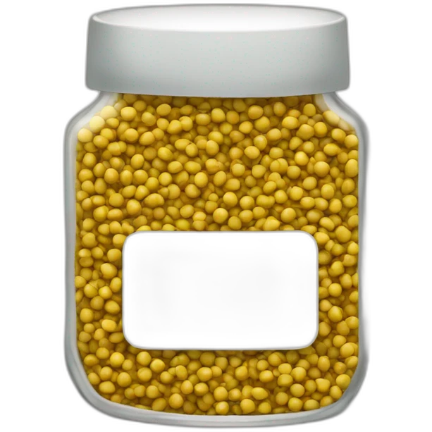 mustard seeds in a short jar emoji