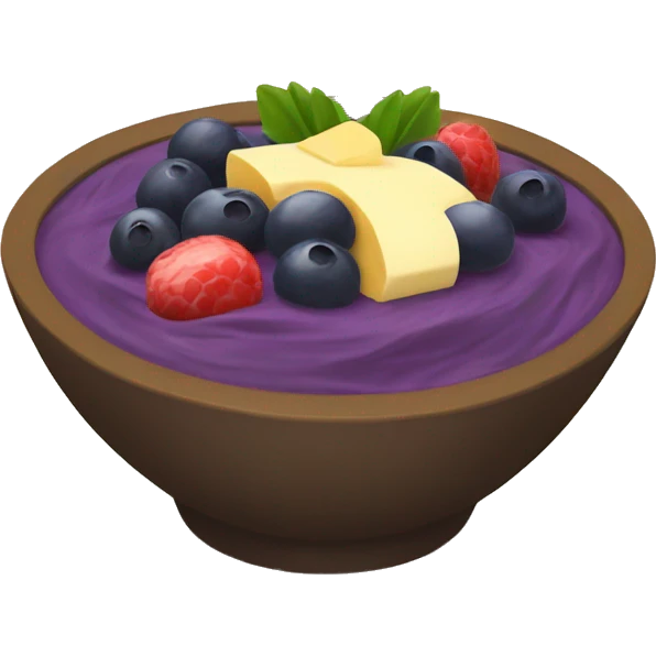 Acai bowl emoji