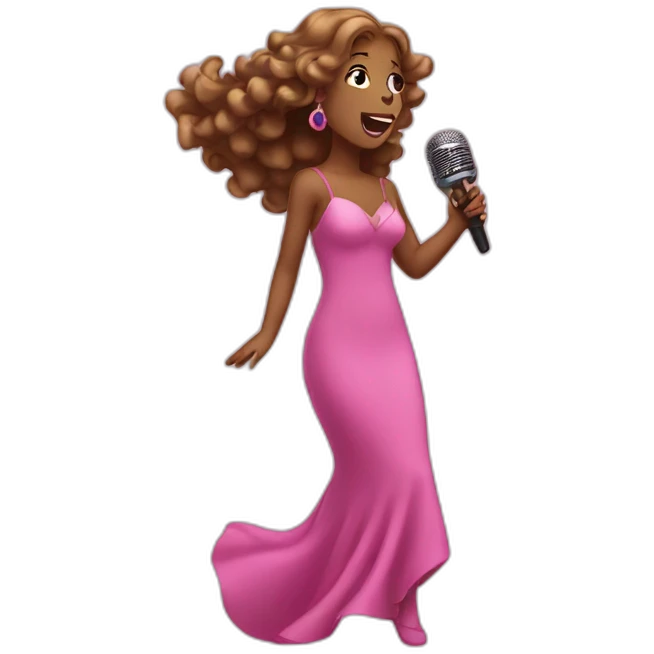 pink pantheress singing emoji