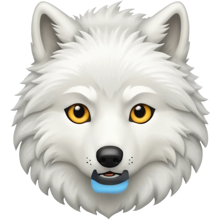 White wolf emoji emoji