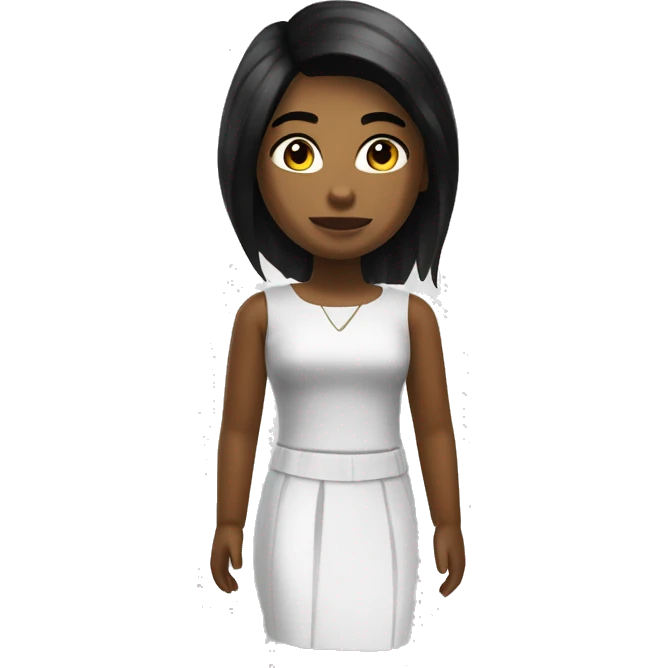 Girl from Roblox dress to impress with stylish clothes emoji