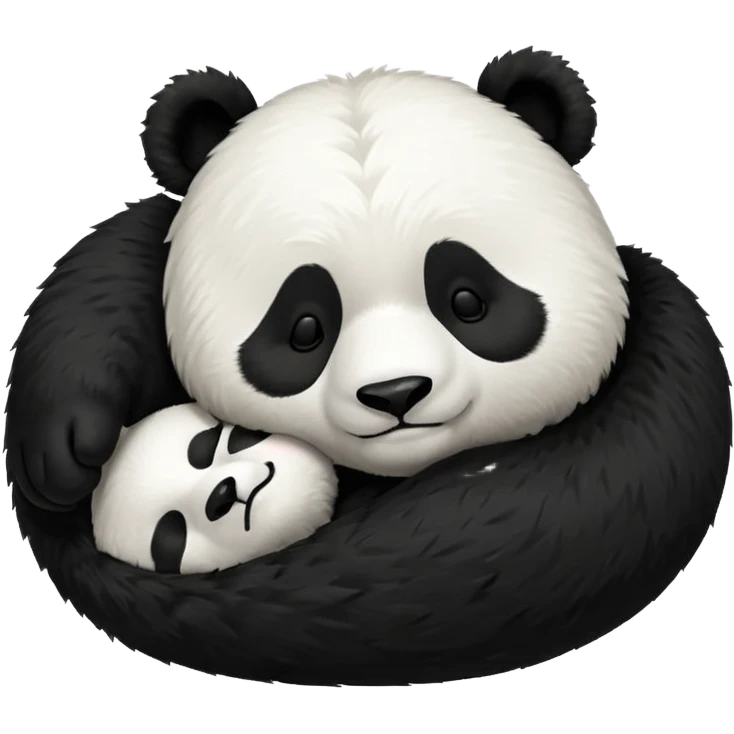 panda sleeping emoji with ZZZ above the head emoji