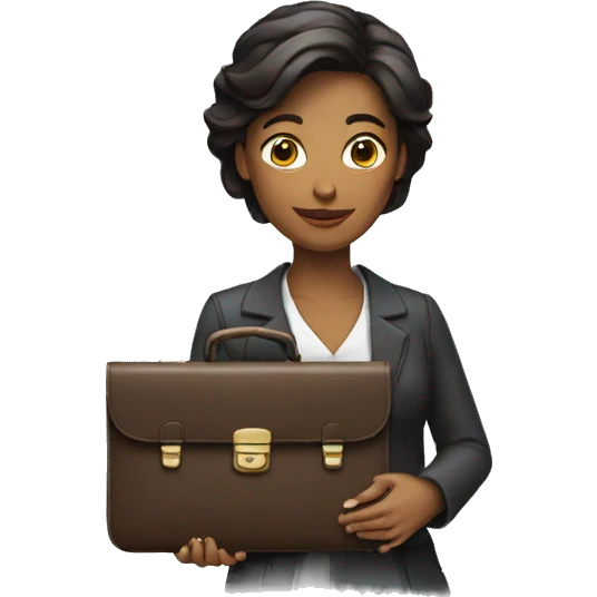woman holding briefcase emoji