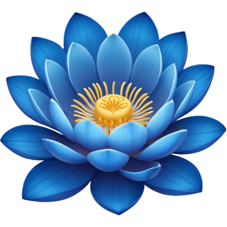 blie lotus flower emoji