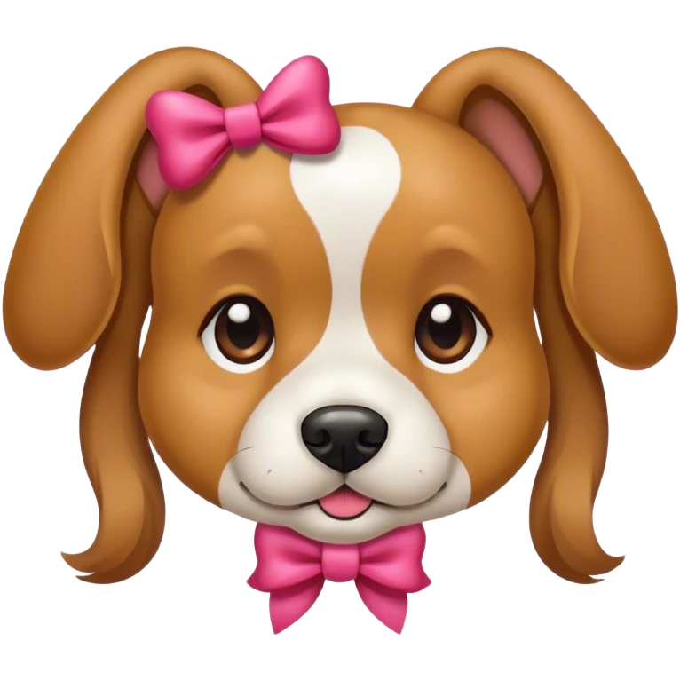 Dog with bow emoji