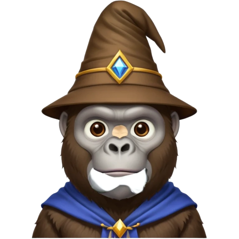 Gorilla in a wizard hat  emoji