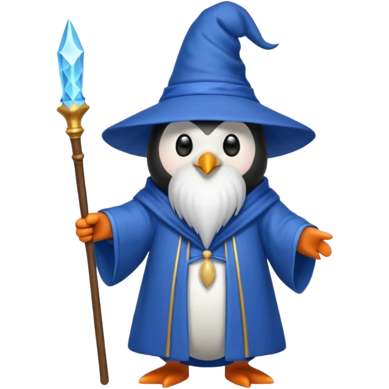 Penguin Wizard emoji