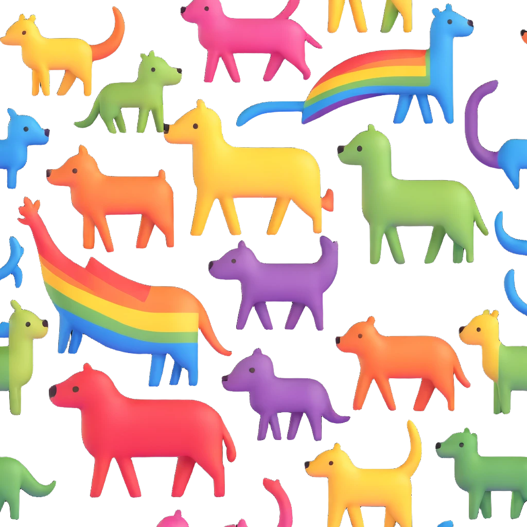 Rainbow Animals emoji