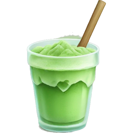 Ice matcha emoji