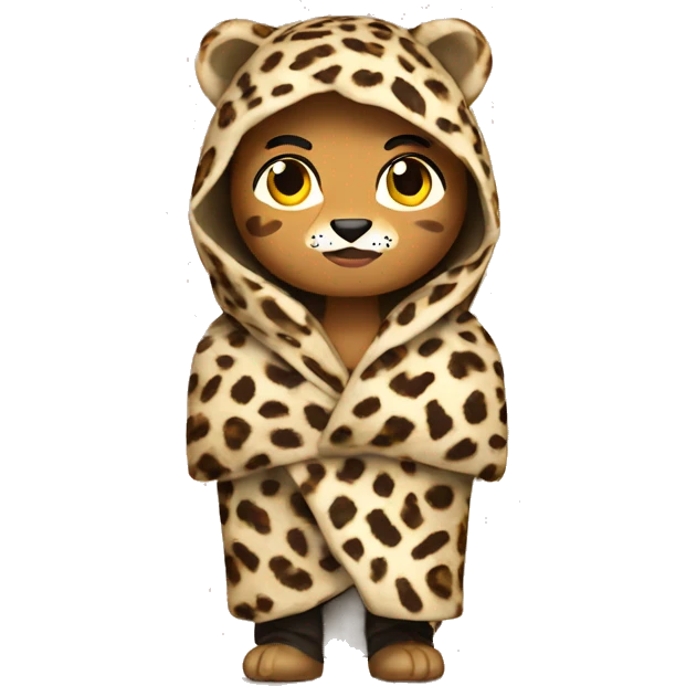 A why burrito wrapped in a leopard coat  emoji