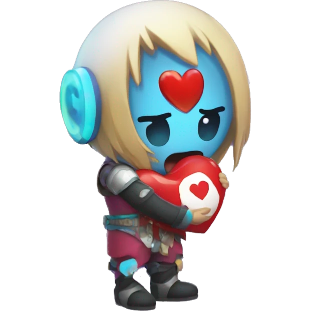 Nexon Crazy Arcade Dao holding a heart emoji