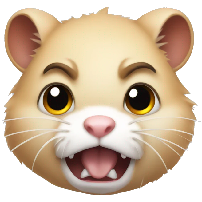 Angry hamster emoji