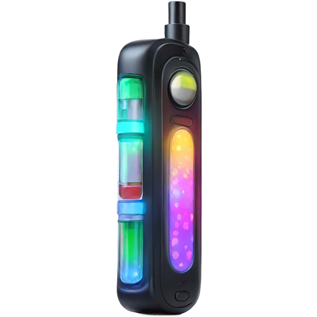 Vape with flashing lights emoji