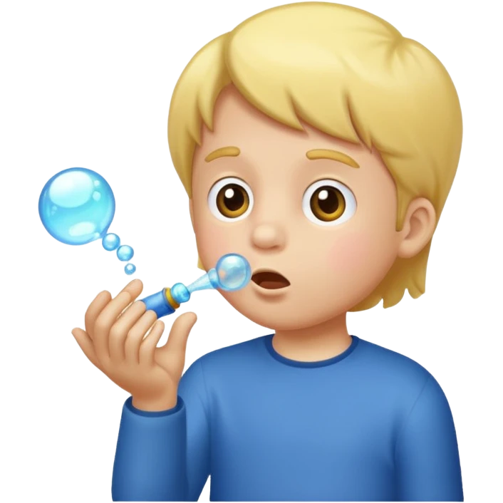 Bubble Blowing Kid emoji