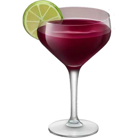 Burgundy cocktail emoji