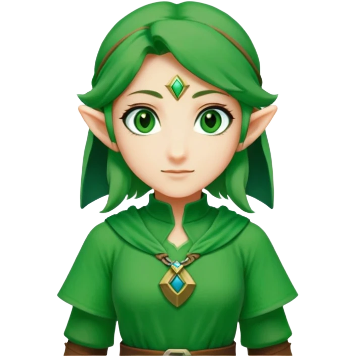 Saria Zelda ocarina of time  emoji
