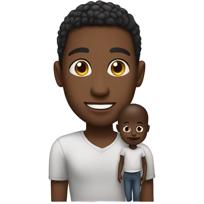 Black guy with baby oul emoji