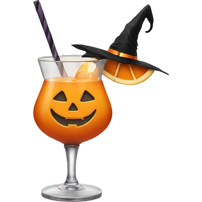 Halloween cocktail  emoji