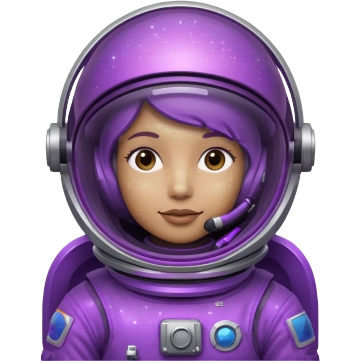 glitter purple astronaut emoji