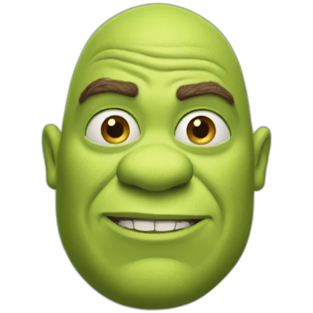white-shrek emoji
