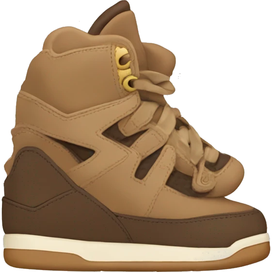 Brown and beige Jordan’s emoji