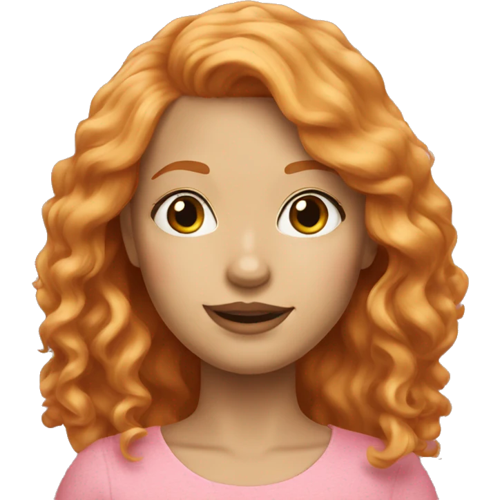 strawberry blonde haired girl emoji
