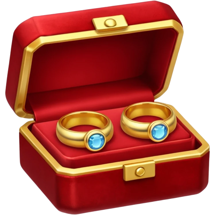 Couple of ring in red box emoji