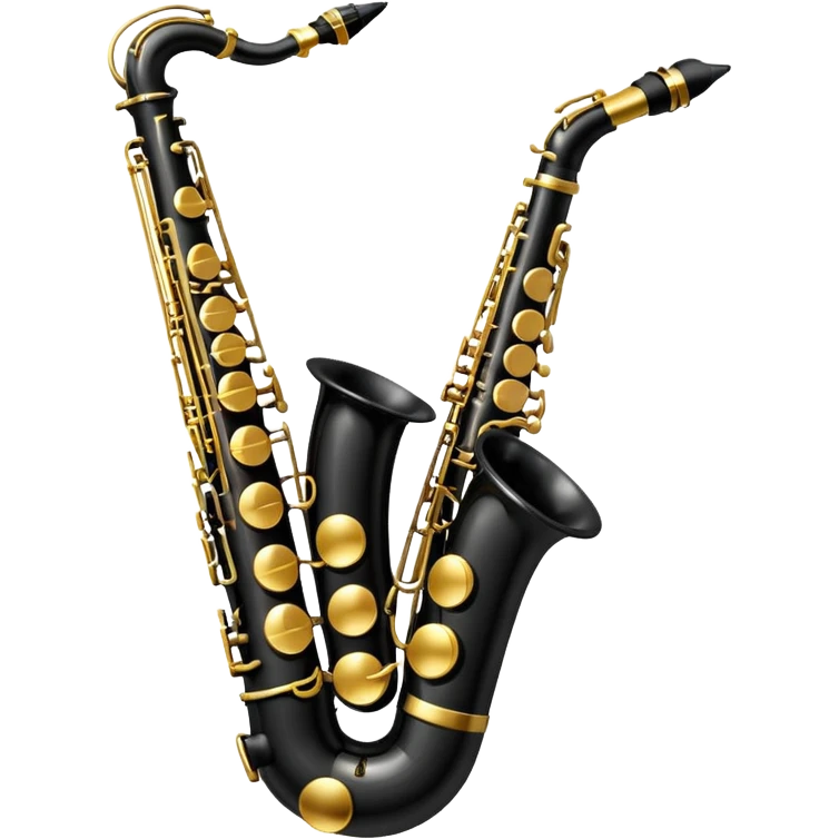 black saxophone  emoji