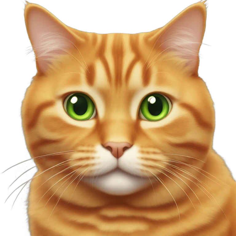 Fat orange cat emoji